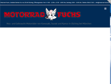 Tablet Screenshot of motorrad-fuchs.de